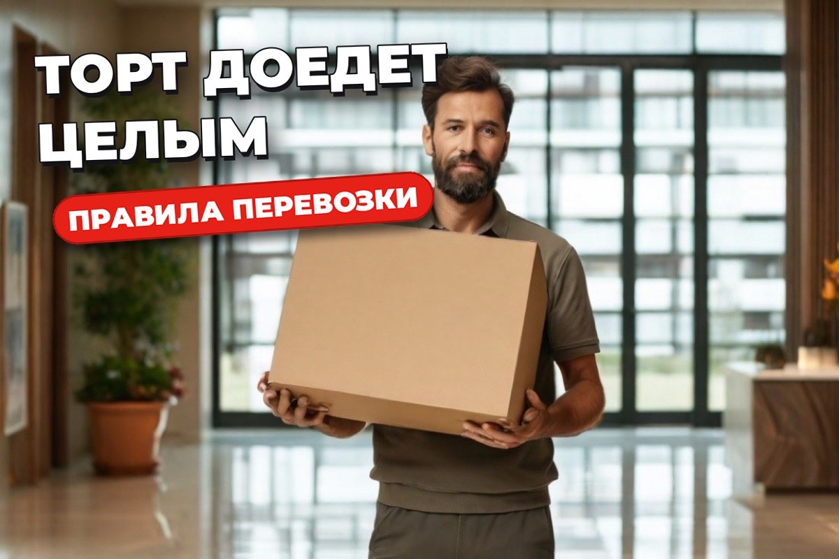 Доставка торта курьером: как довезти и не испортить заказ