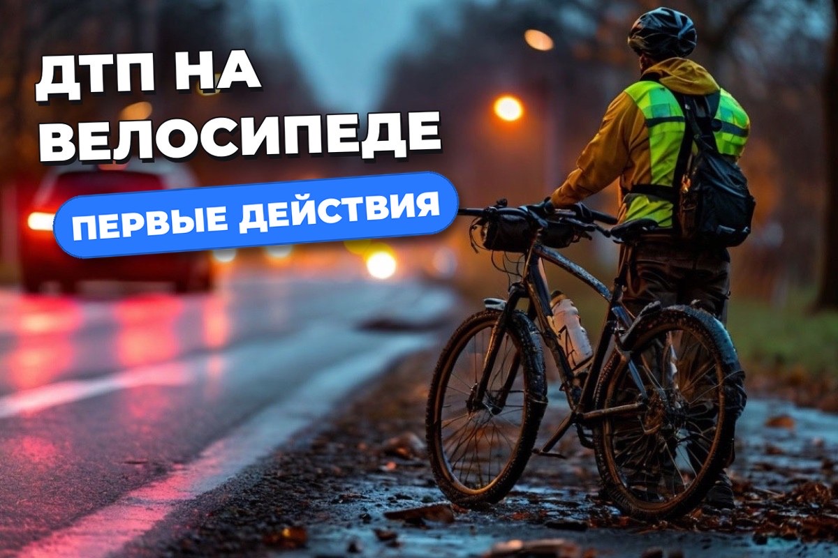 ДТП на велосипеде у курьера: что делать на месте