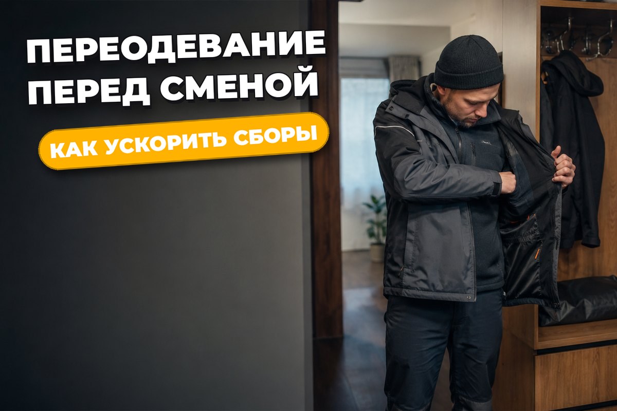 Как не терять время на переодевание перед сменой