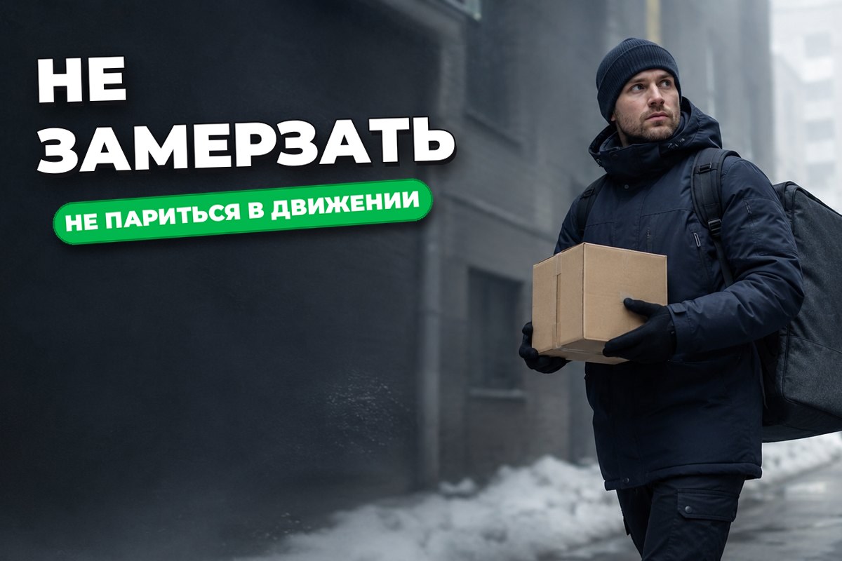 Как не мёрзнуть по пути между заказами курьеру