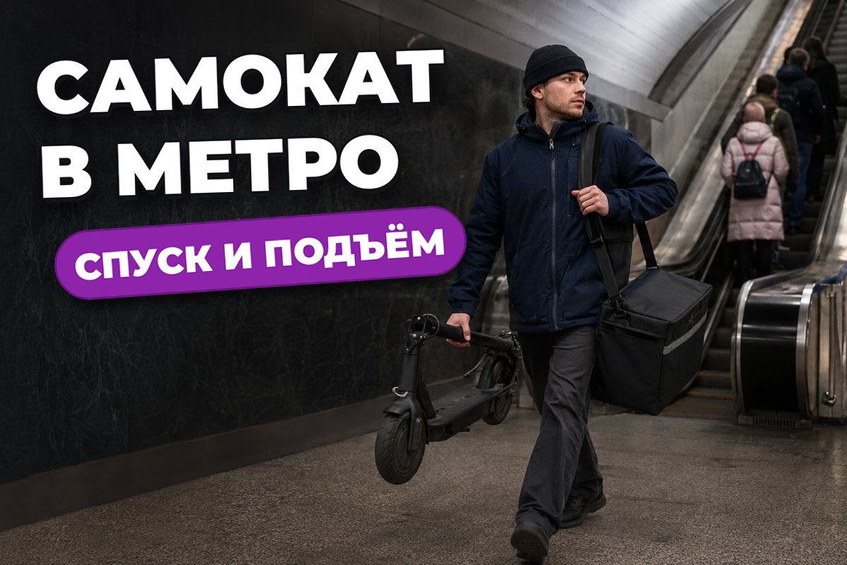 Как перевезти самокат в метро курьеру