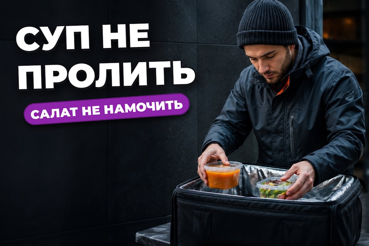 Как перевозить суп отдельно от салата