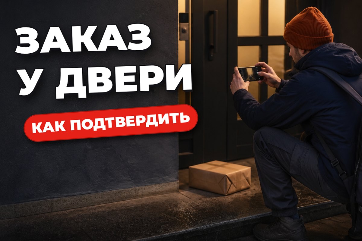 Как подтвердить, что заказ оставлен у двери