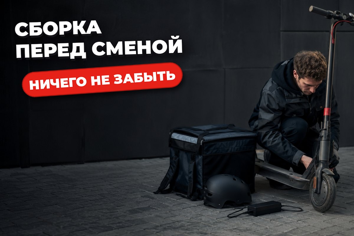 Как собирать самокат в дорогу курьеру