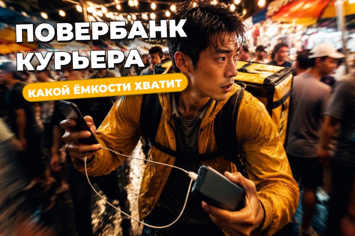 Повербанк для курьера: какая ёмкость нужна на смену