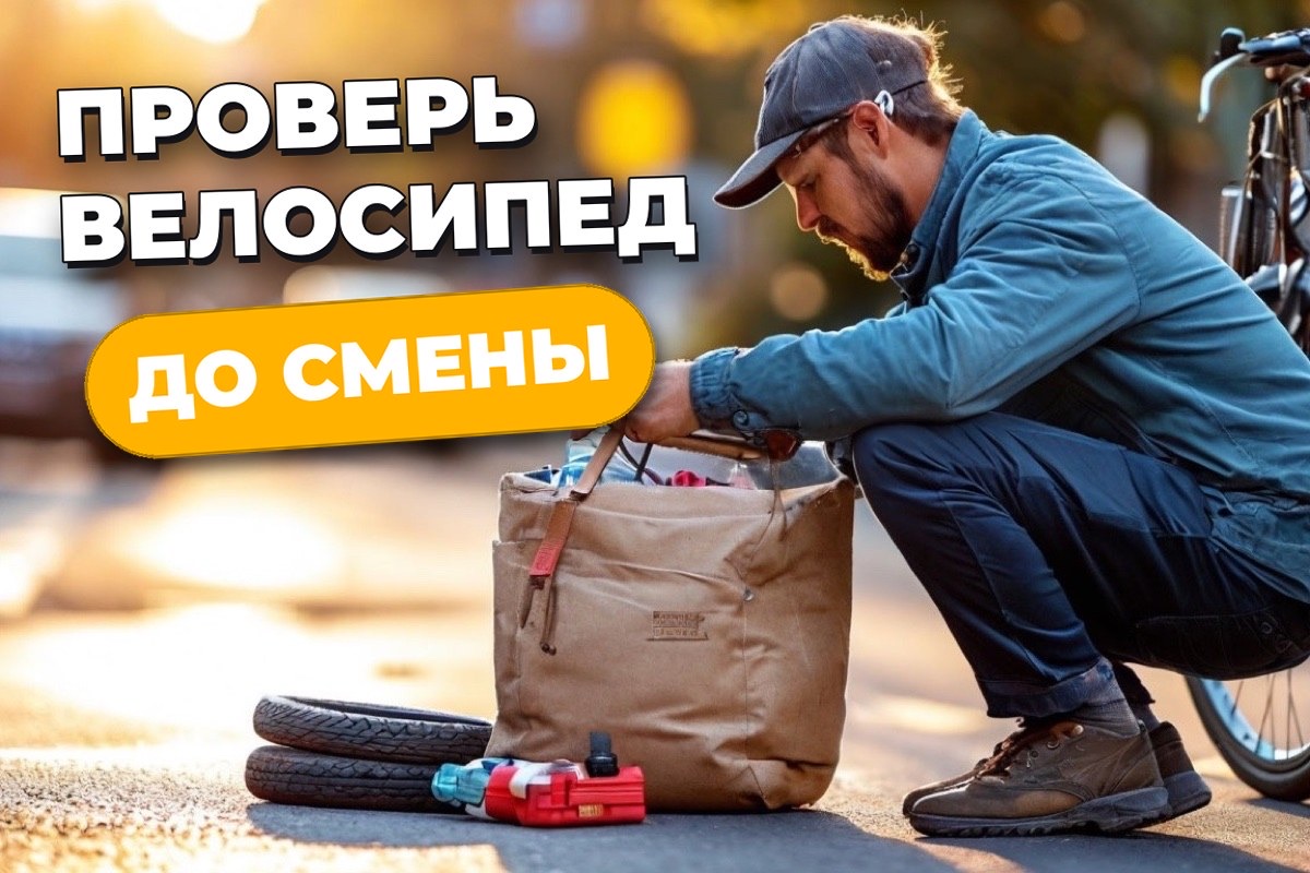 Как проверить велосипед перед сменой курьера