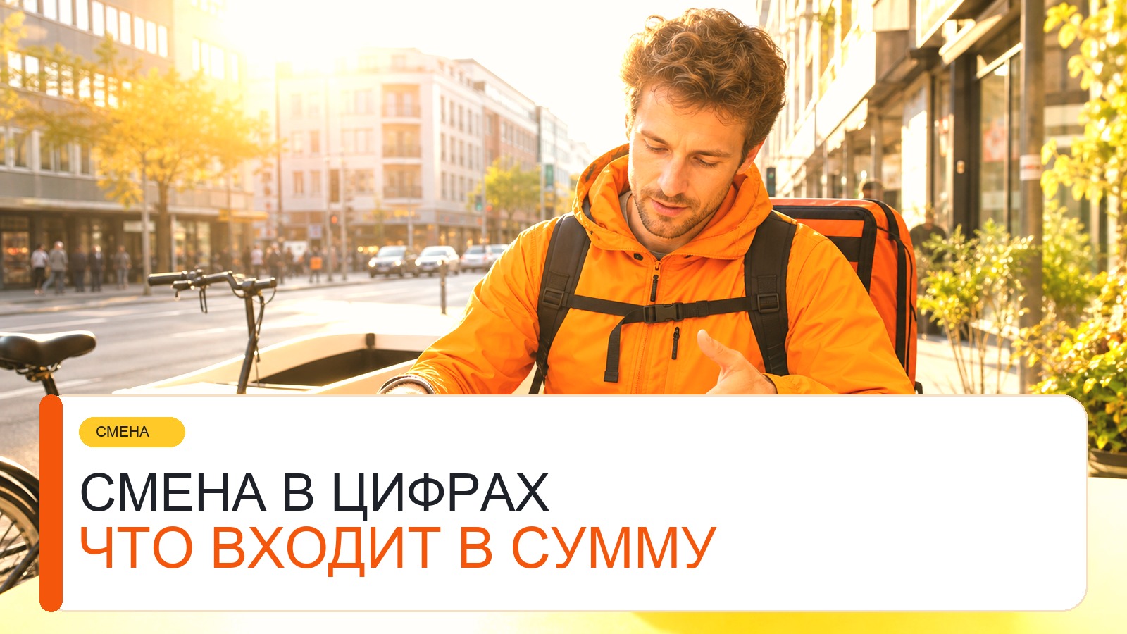 Что входит в выплату курьера за смену