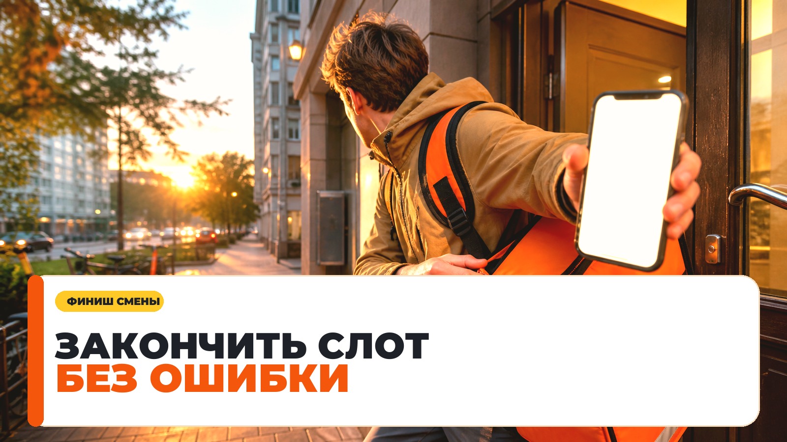 Как закончить свободный слот курьеру и не сорвать последний заказ