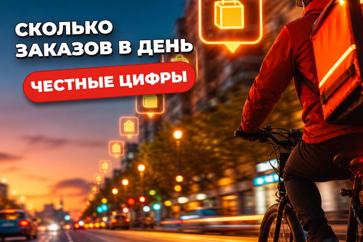 Сколько заказов в день делает курьер: честная арифметика смены