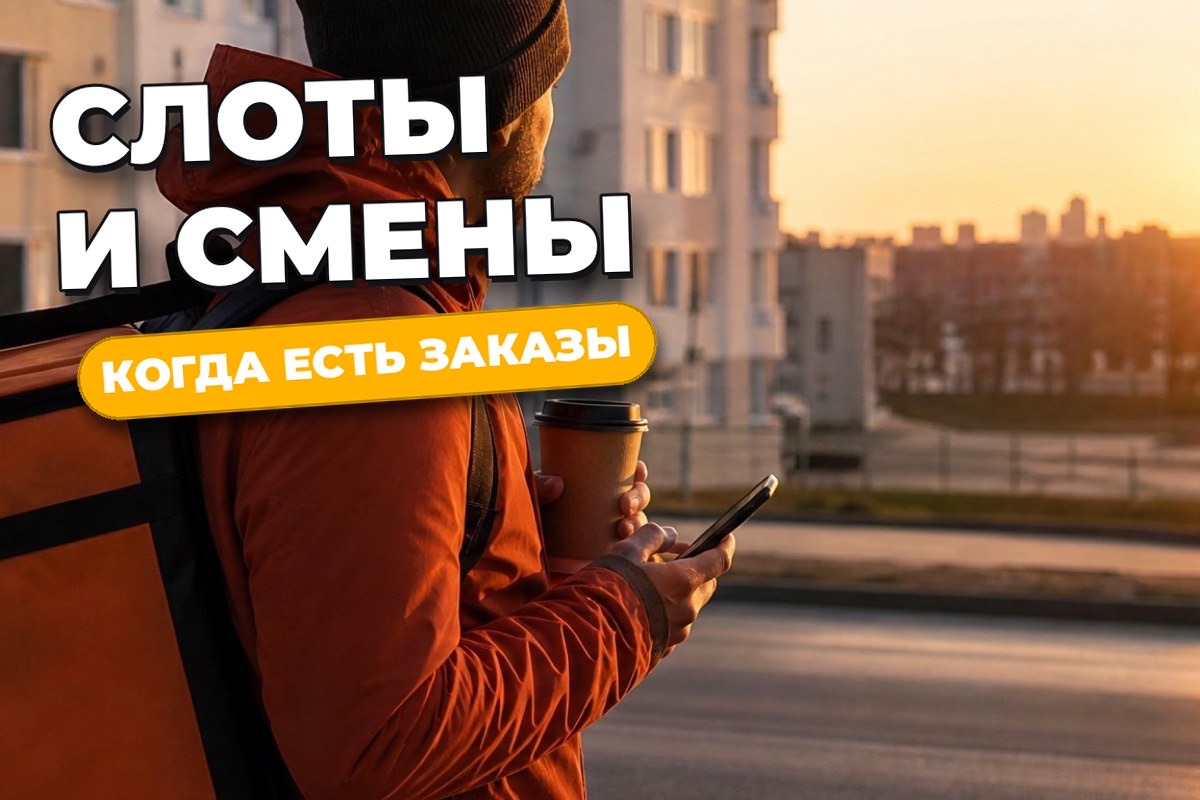 Слоты и смены курьера: как устроен график и когда есть заказы