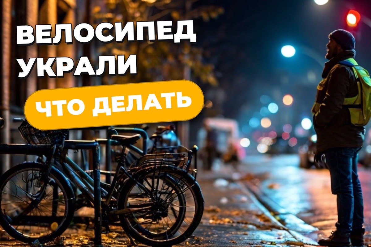 Украли велосипед у курьера: что делать и как защитить